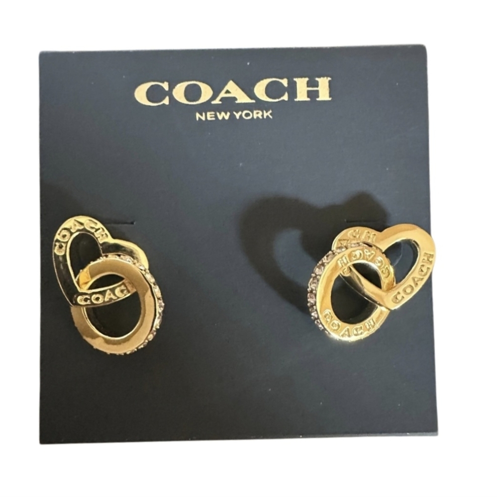 Coach interlocking earrings - Picture 5 of 7